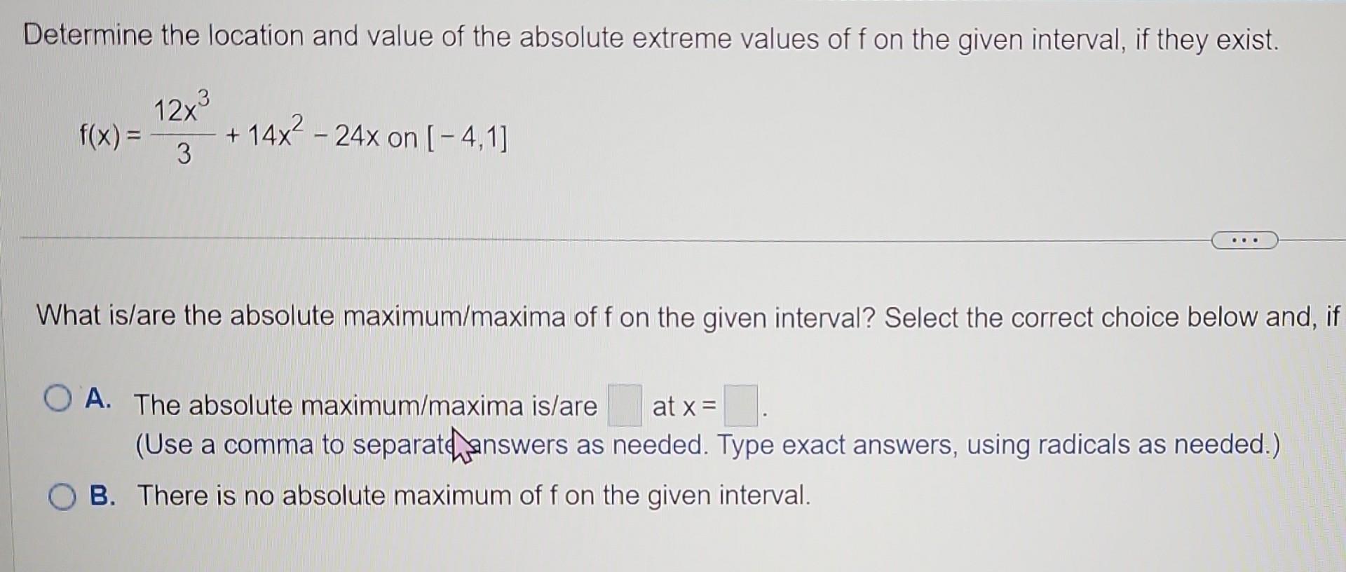 solved-determine-the-location-and-value-of-the-absolute-chegg