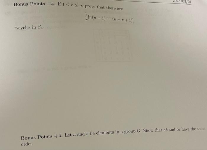 Solved Bonus Points +4. If 1 | Chegg.com