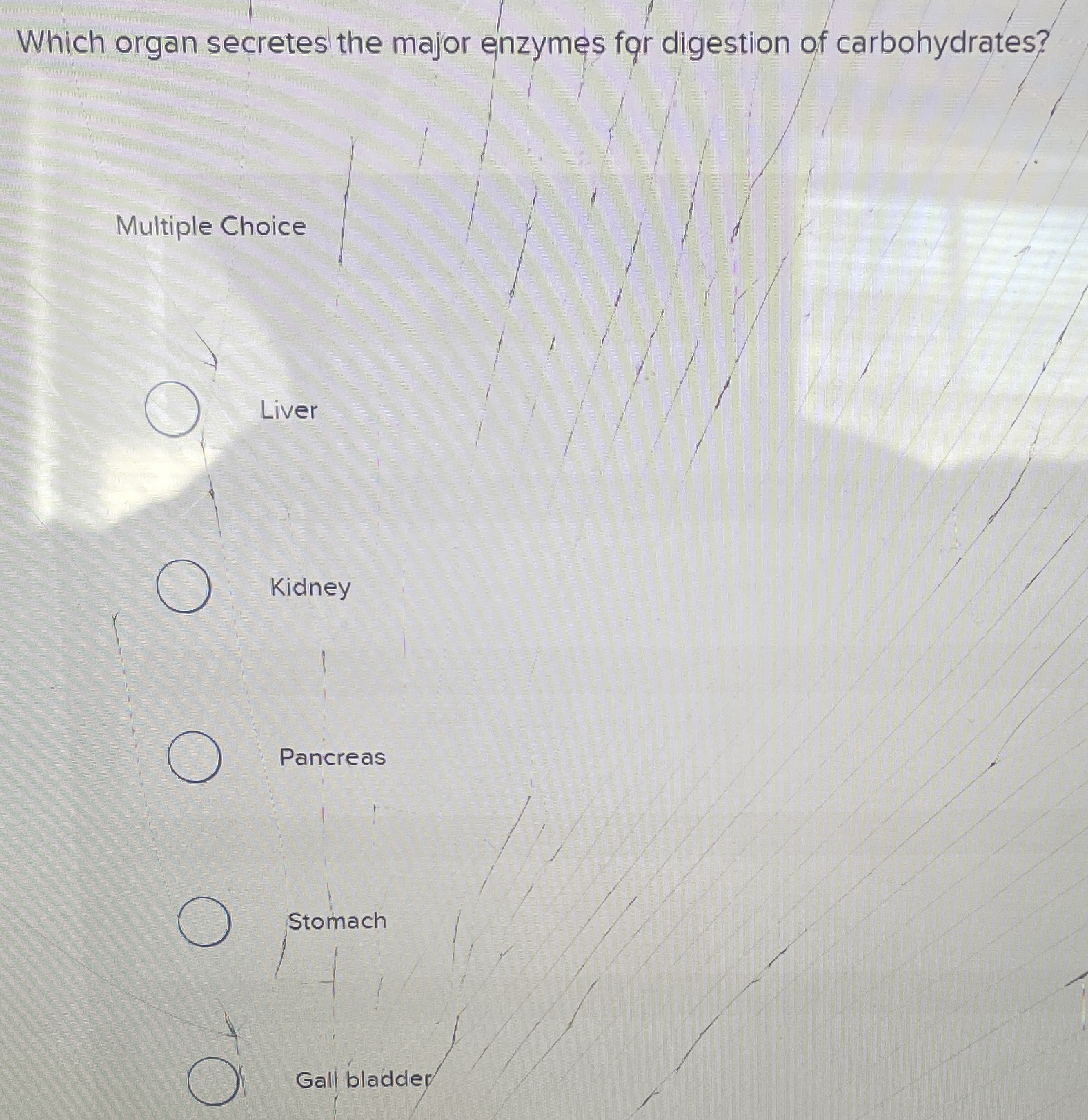 Solved Which organ secretes the major enzymes for digestion