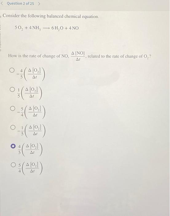 Solved Consider The Following Balanced Chemical Equation. | Chegg.com