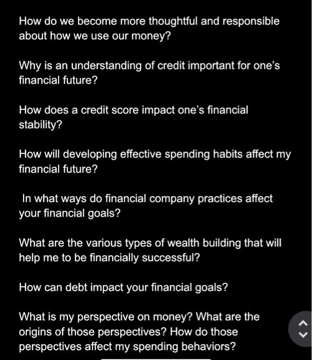 Solved Free inquiry into Personal Finance Your final project | Chegg.com