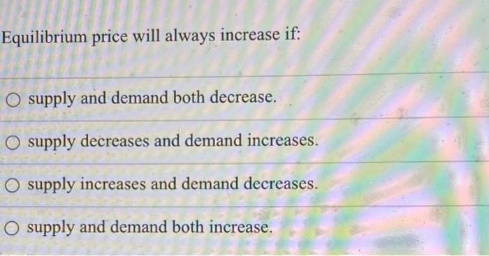 Solved If goods A and B are complements, a decrease in the | Chegg.com