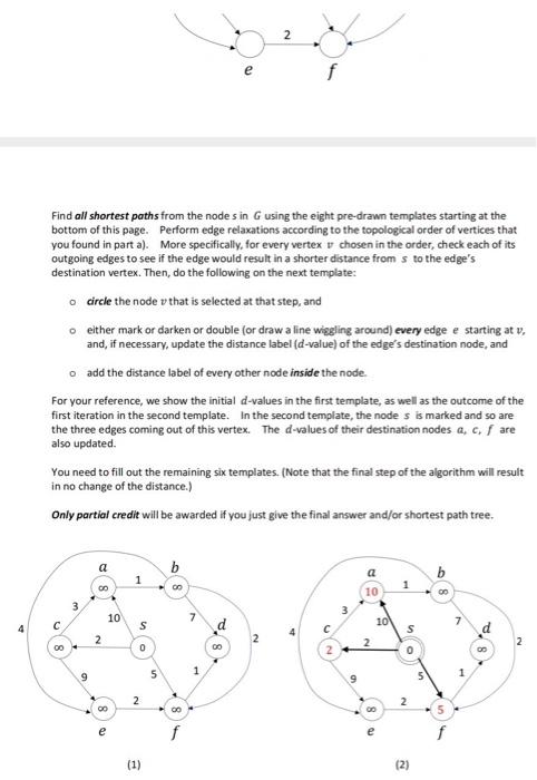 Solved 3. (16 pts) Consider the following directed acyclic | Chegg.com