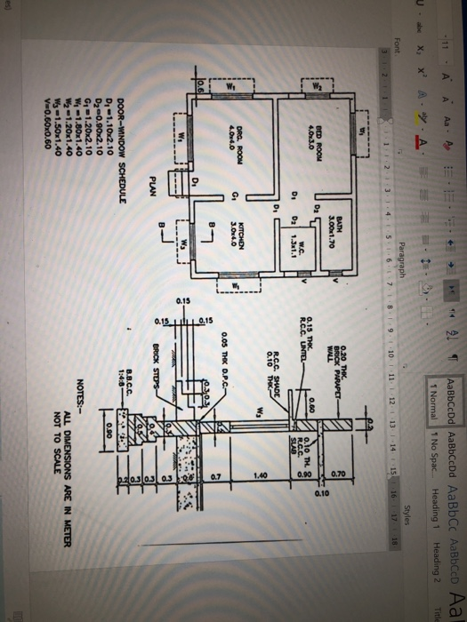 Solved Exercise 7.9: From the given plan and section of a | Chegg.com