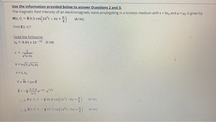 Solved Use the information provided below to answer | Chegg.com