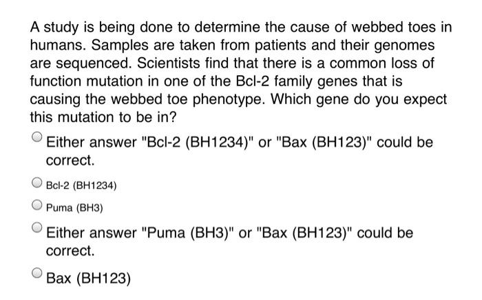 Solved A Study Is Being Done To Determine The Cause Of | Chegg.com