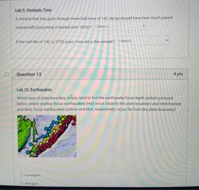 Solved Lab 9. Geologic Time A Mineral That Has Gone Through | Chegg.com