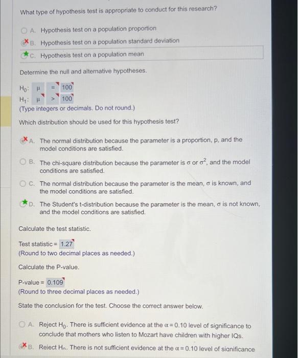 Solved What type of hypothesis test is appropriate to | Chegg.com