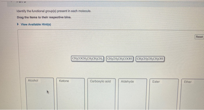 Solved Identify the functional group(s) present in each | Chegg.com