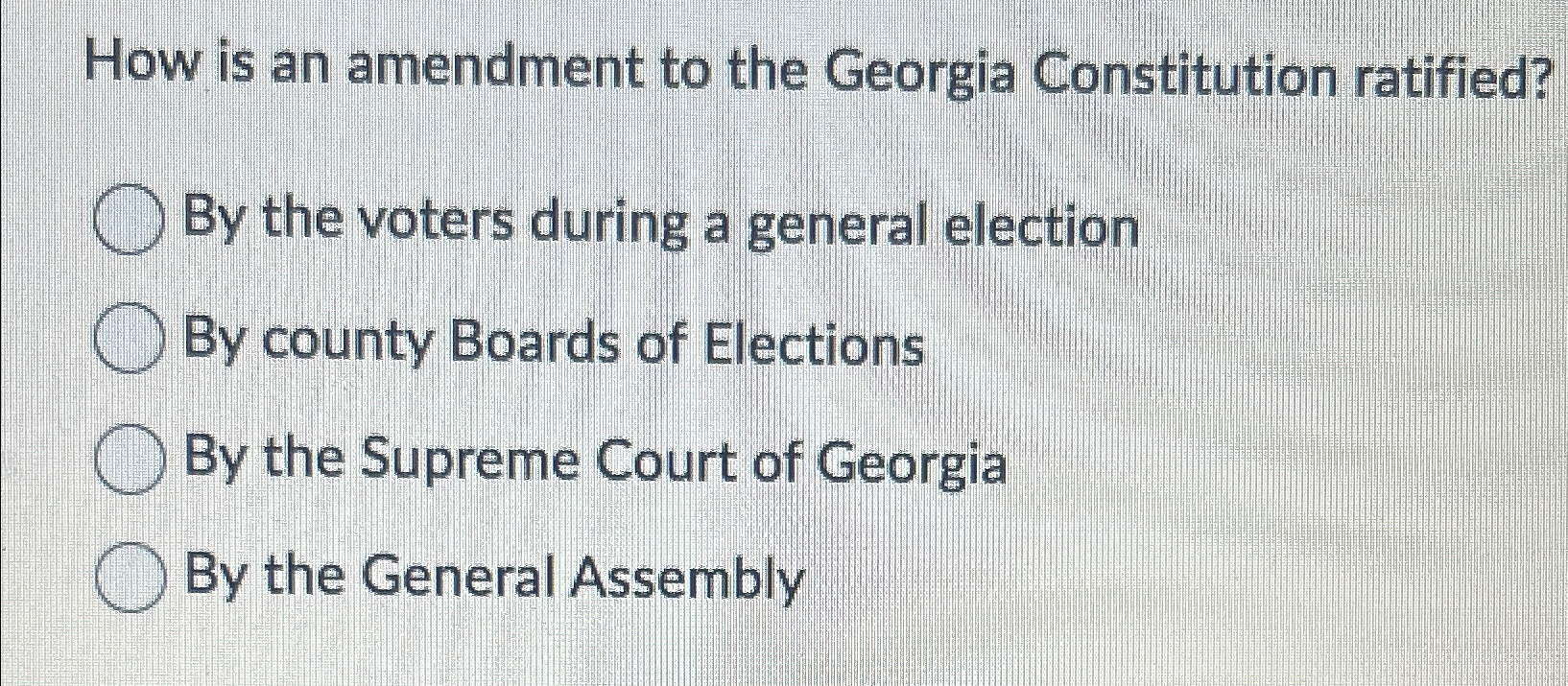 Solved How is an amendment to the Georgia Constitution | Chegg.com