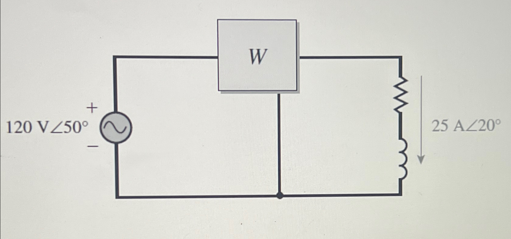 Solved Determine the reading of the wattmeter of the figure: | Chegg.com