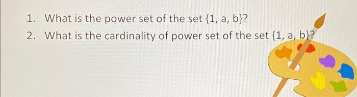 power set of set a 1 2