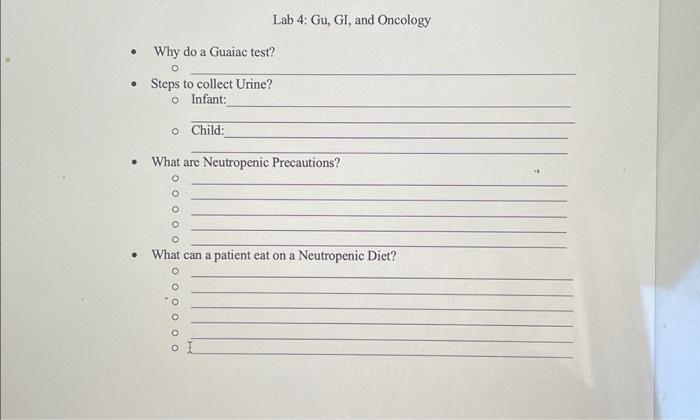 Solved - What are Neutropenic Precautions? - What can a | Chegg.com