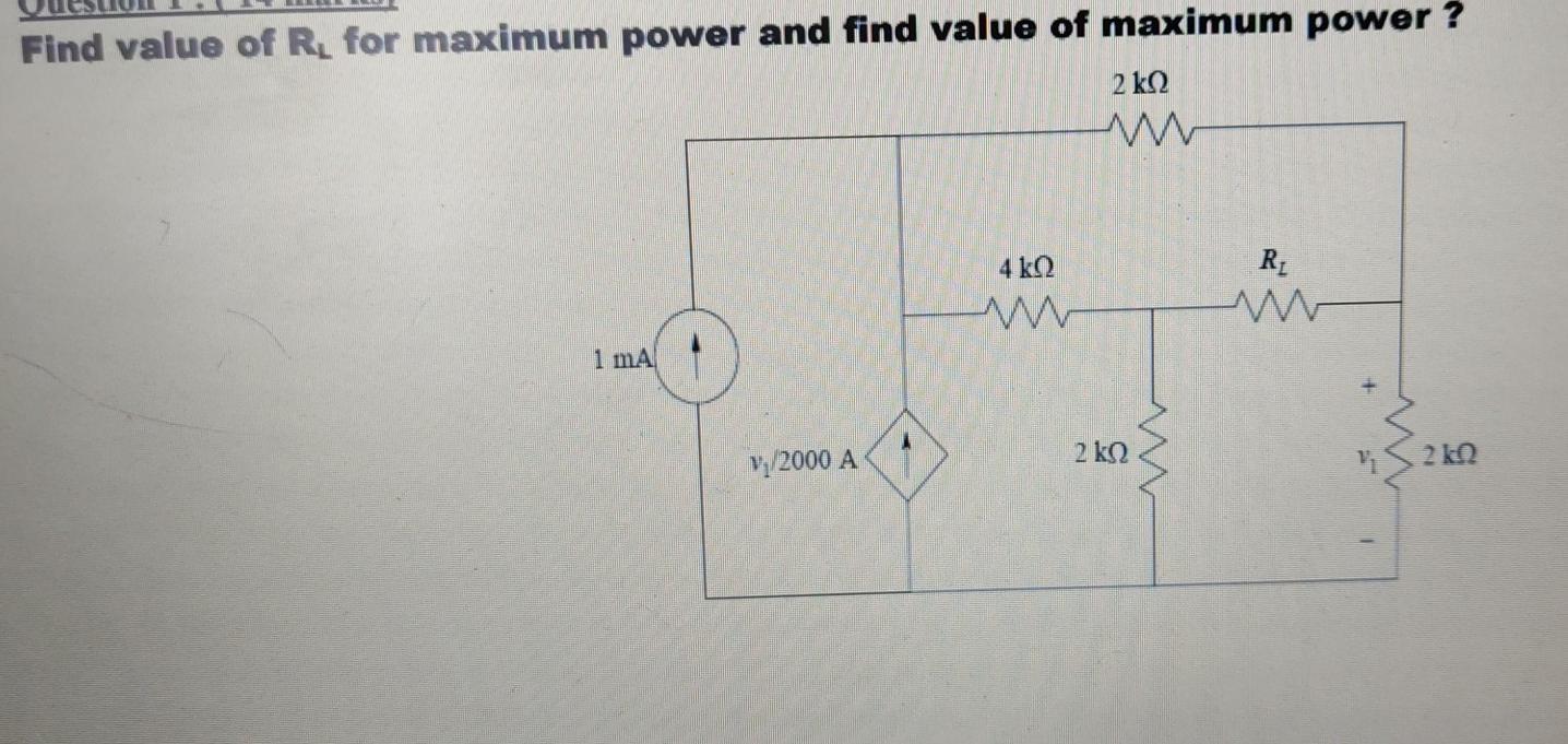 Find value of R for maximum power and find value of ...