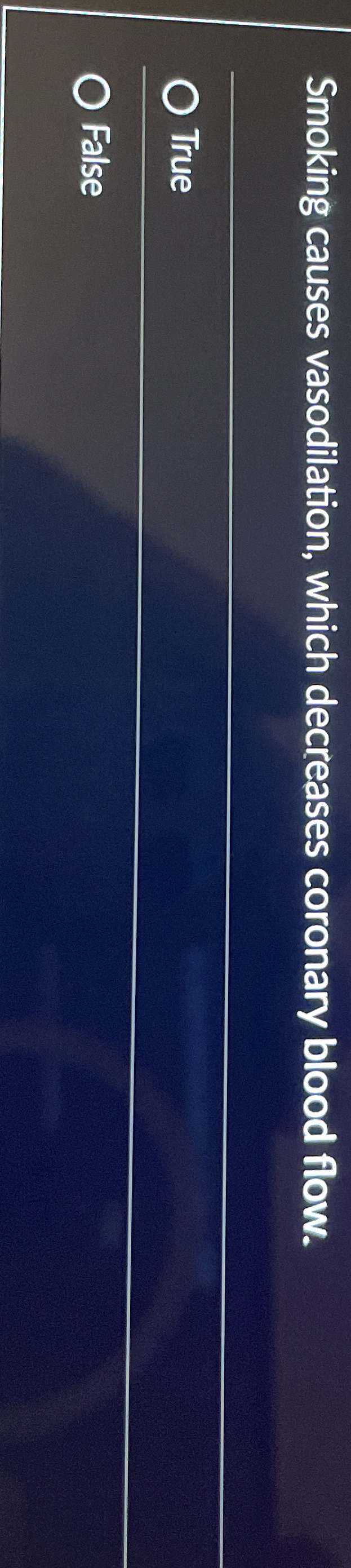 Solved Smoking causes vasodilation, which decreases coronary