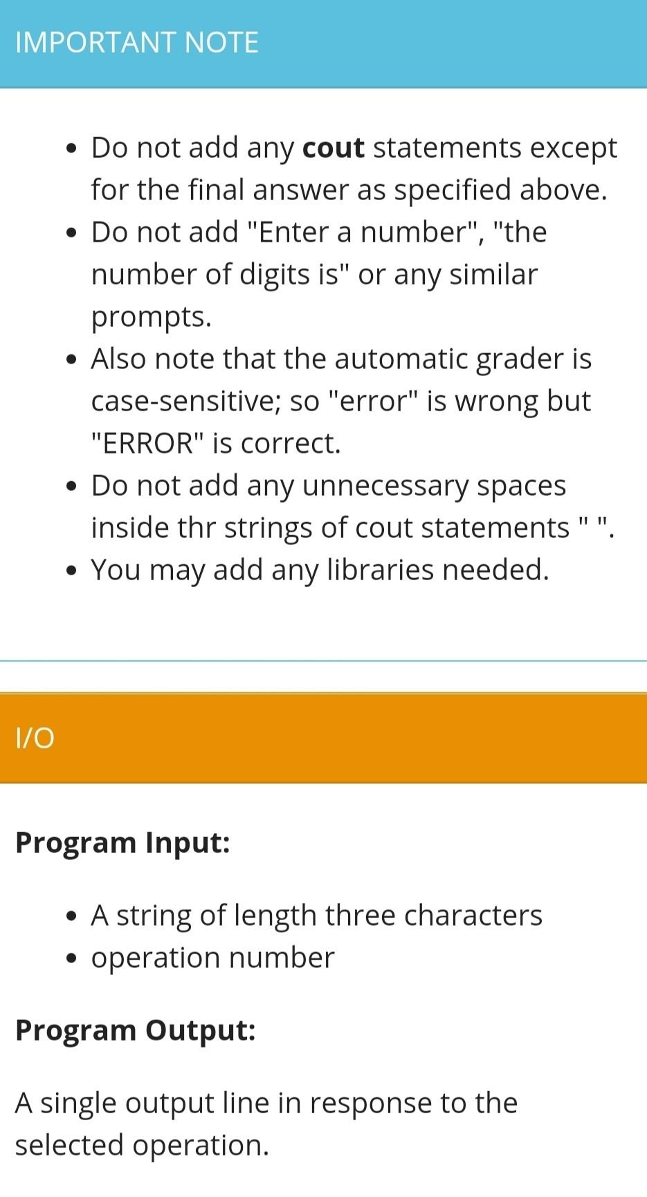 Solved You are asked to write a program which allows the | Chegg.com