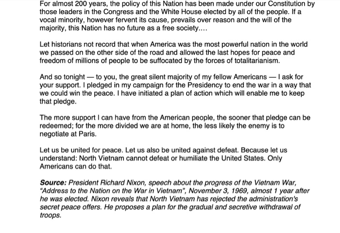 1.Who is Nixon’s Audience? 2.What does Nixon mean by | Chegg.com