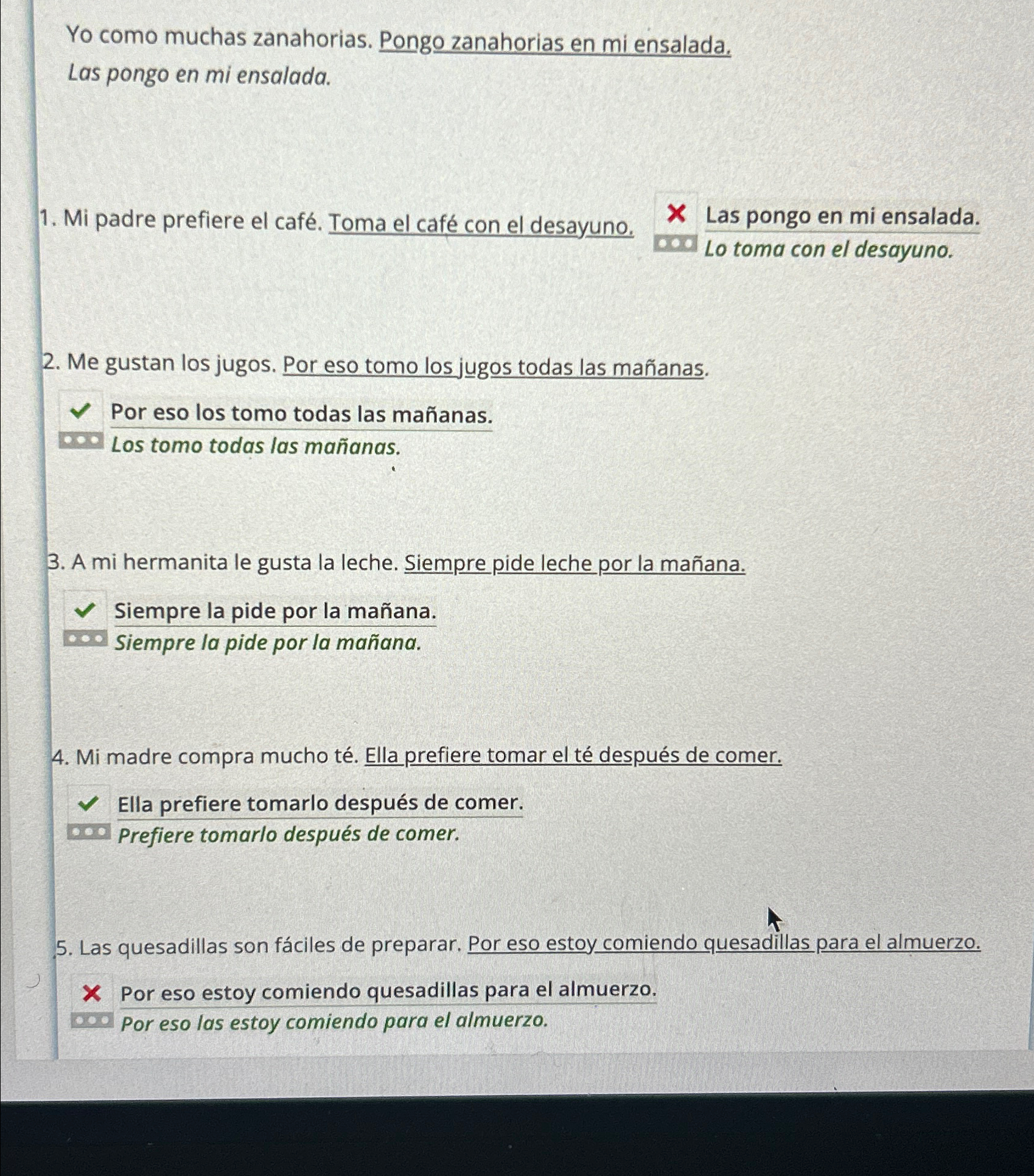 Rewrite the second sentence in each pair using the | Chegg.com