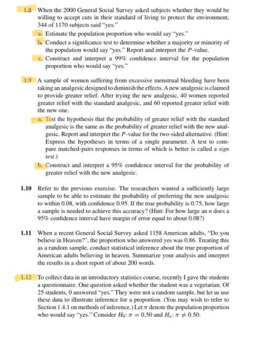 Solved solve it by Introduction to categorical data analysis | Chegg.com image.