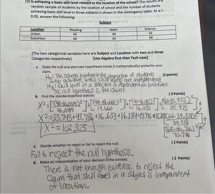 Solved 10 is achieving a basic skill level related to the chegg