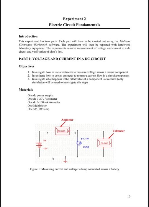 Intro Lab - How to Use a Voltmeter to Measure Voltage