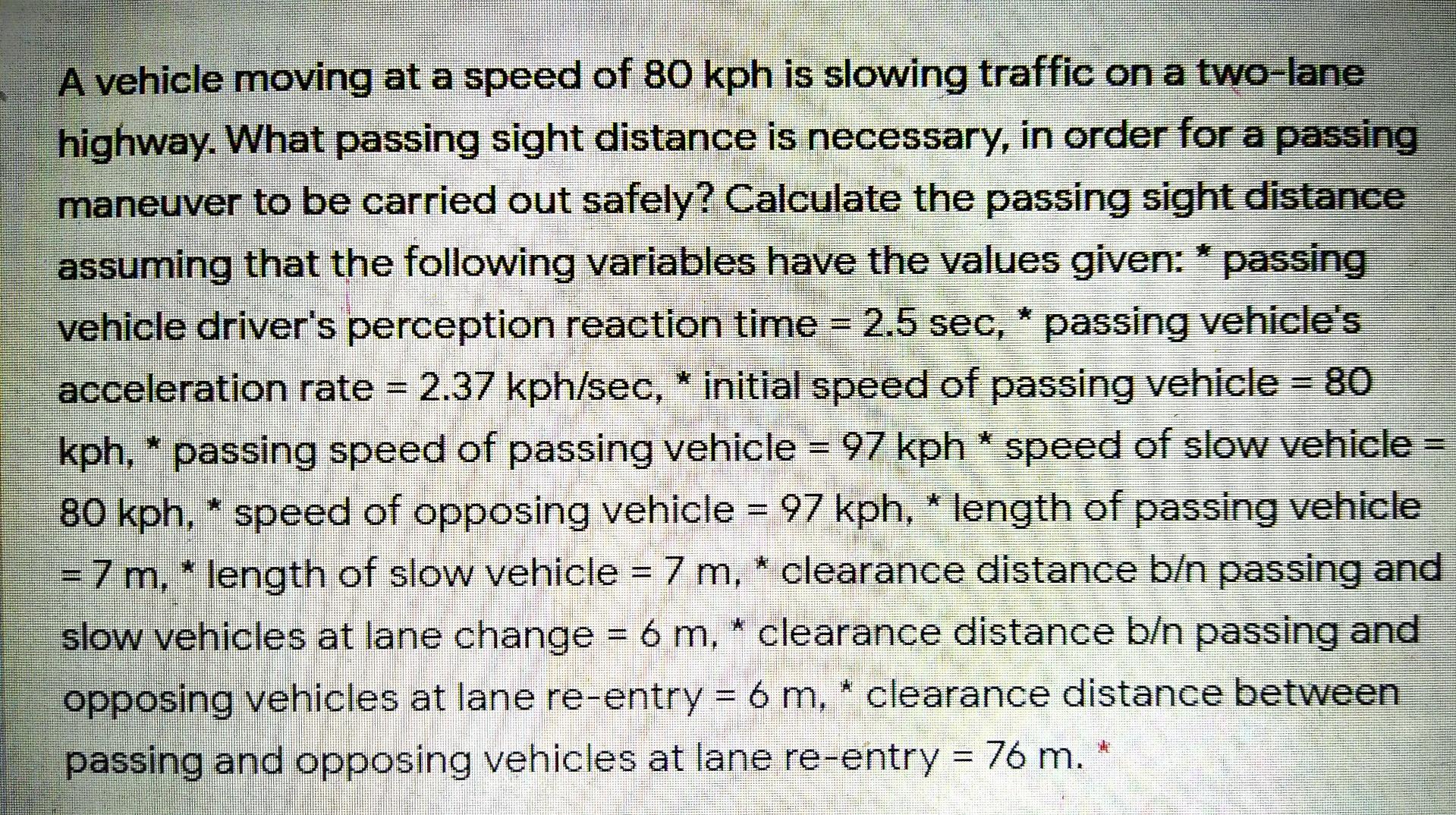 solved-a-vehicle-moving-at-a-speed-of-80-kph-is-slowing-chegg