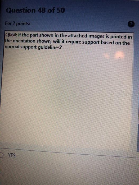 Solved Question 48 of 50 For 2 points: Q064: If the part | Chegg.com