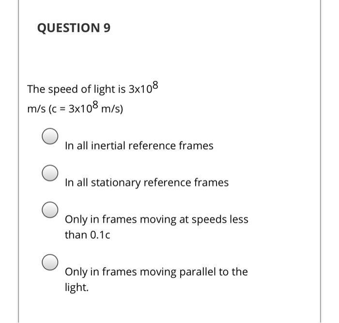Solved question 6 special relativity is used in all chegg