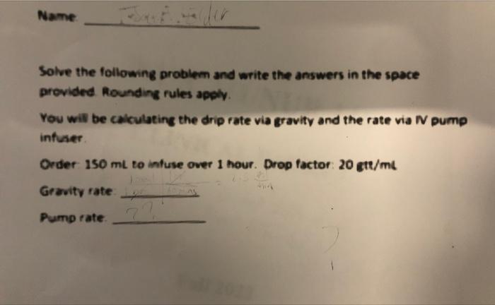 Solved Solve the following problem and write the answers in | Chegg.com