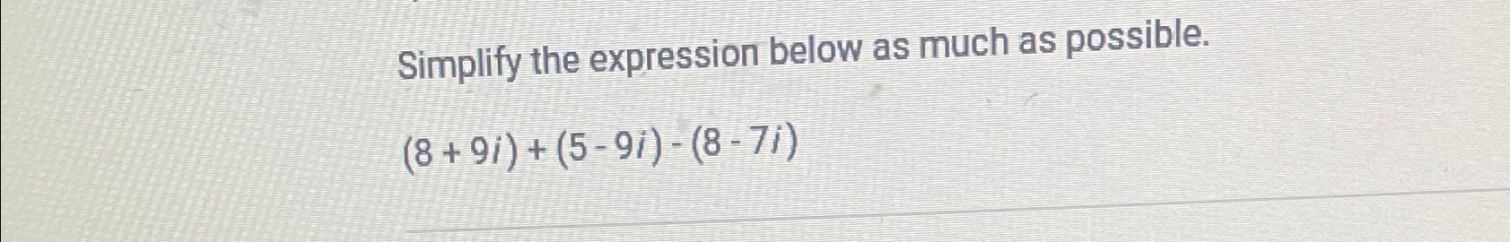 Solved Simplify the expression below as much as | Chegg.com