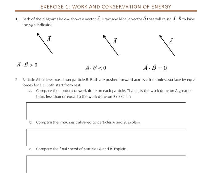 Solved 1. Each Of The Diagrams Below Shows A Vector A. Draw | Chegg.com