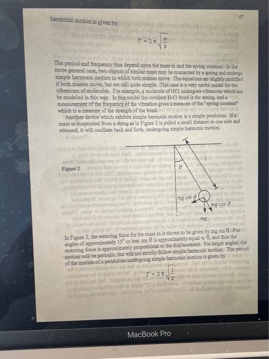 Solved Experiment 7 Hooke's Law and Simple Harmonic Motion