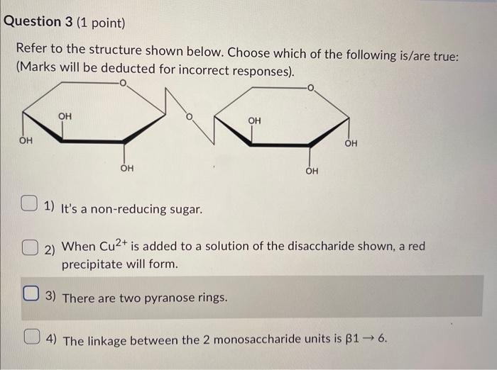 Solved Refer To The Structure Shown Below. Choose Which Of | Chegg.com