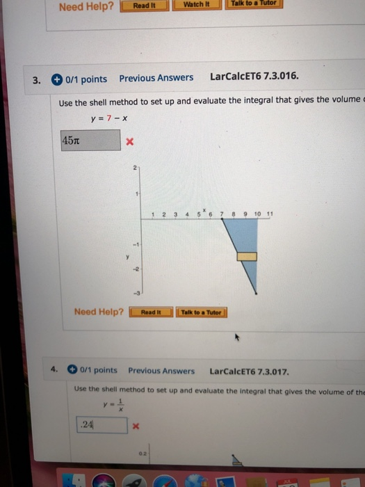 Solved Need Help? Read It Watch It Talk to a Tutor 3. 0/1 | Chegg.com