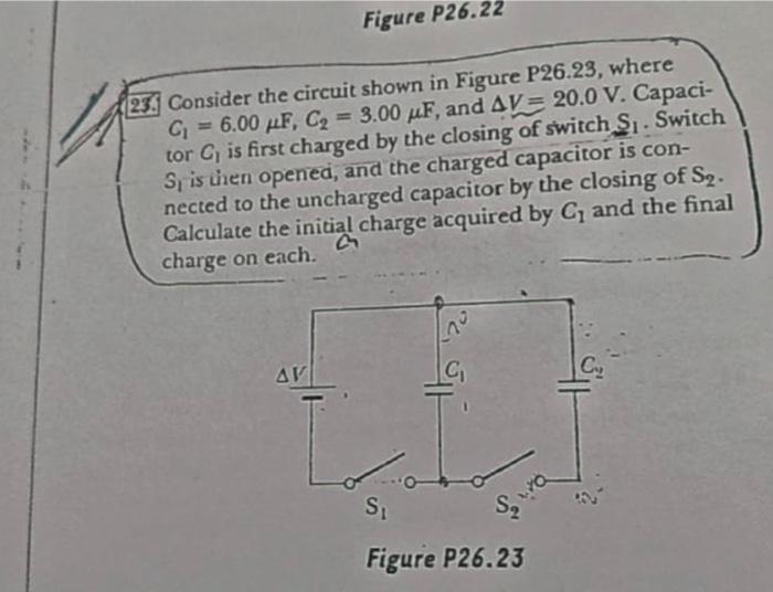 Solved 3. Consider the circuit shown in Figure P26.23, where | Chegg.com