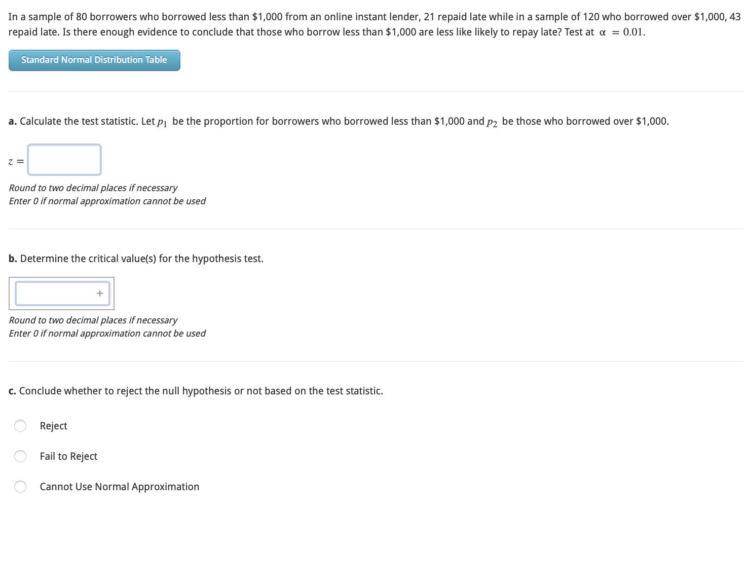 Solved In a sample of 80 ﻿borrowers who borrowed less than | Chegg.com