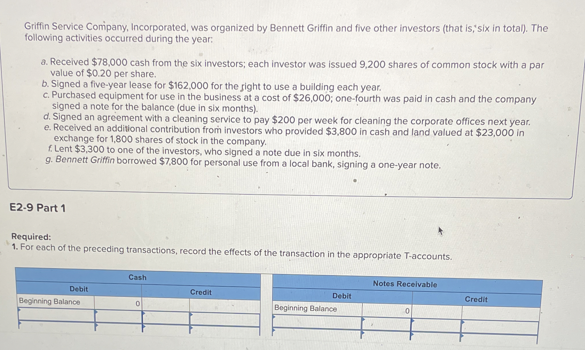 [Solved] Griffin Service Company, Incorporated, was organiz