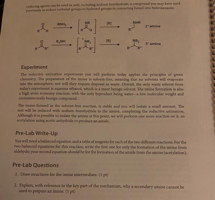 Pre-Lab Write-Up You will need a balanced equation | Chegg.com