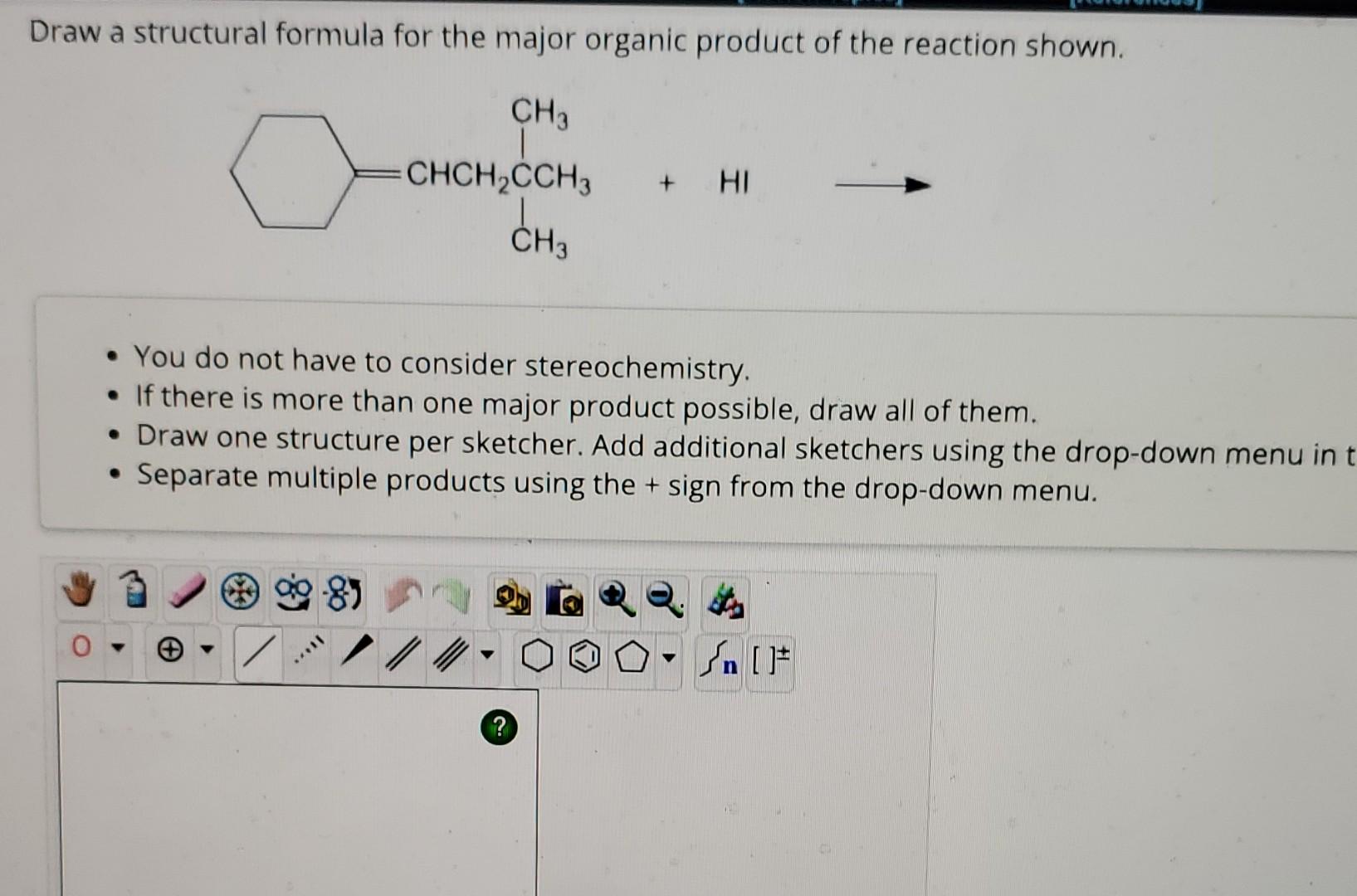 Solved Draw a structural formula for the more stable | Chegg.com