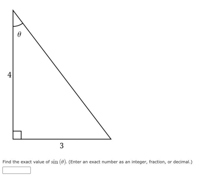 Solved Solve for side x in the given right triangle. (Enter | Chegg.com