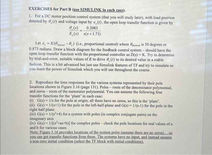 Solved 1. For a DC motor position control system (that you | Chegg.com
