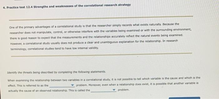 Solved 4. Practice test 12.4 Strengths and weaknesses of the | Chegg.com
