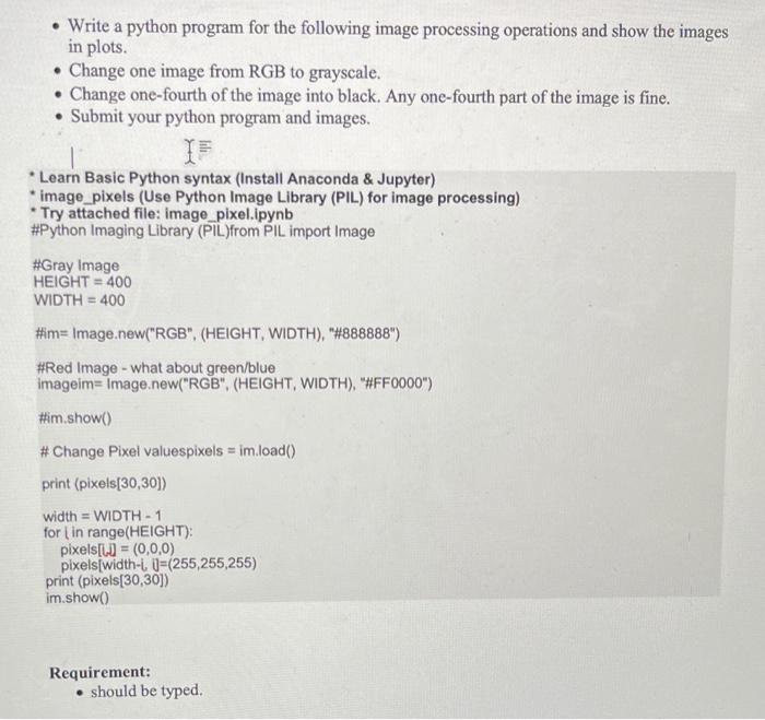 Solved • Write a python program for the following image | Chegg.com
