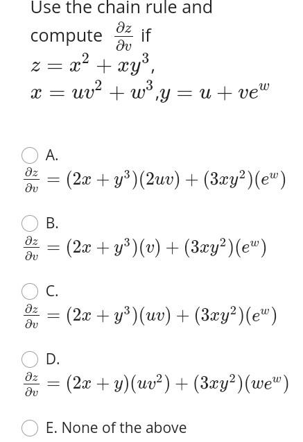 Solved Use The Chain Rule And Az Compute If Dy Z X2 X Chegg Com