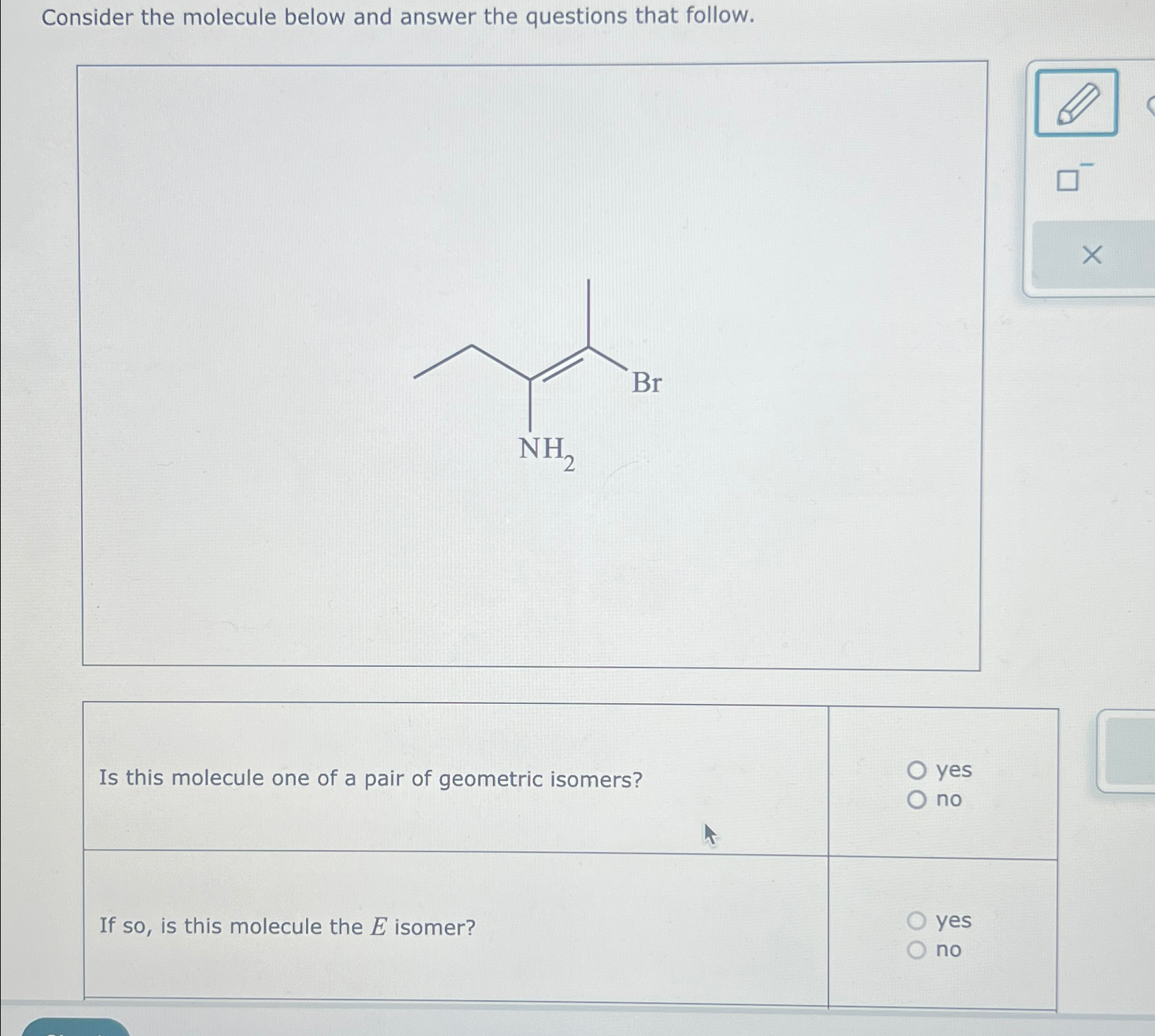 Solved Consider the molecule below and answer the questions | Chegg.com
