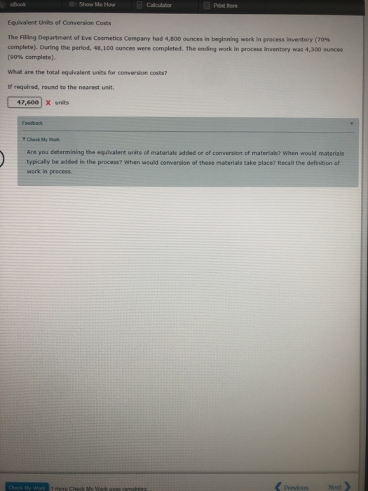 Solved eBook Show Me How Calculator Print Item Equivalent | Chegg.com