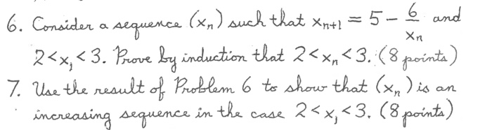 Solved a Xn 6. Consider - sequence ence (xn) such that Xn+1 | Chegg.com
