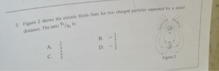 Solved 3. Figure 2 shows the electric fields lines for two | Chegg.com