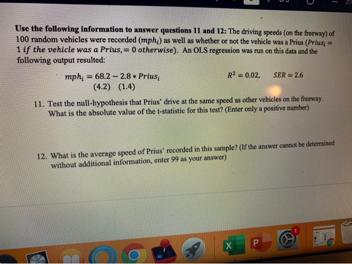 Solved Use The Following Information To Answer Questions 11 Chegg Com