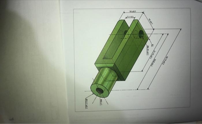 Solved Produce a third angle sketch of a clevis with the use | Chegg.com